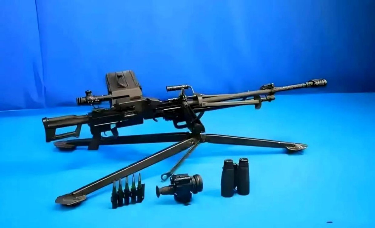 军火重武器图片_QJZ-171重机枪_巴基斯坦试射171机枪